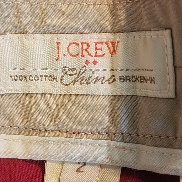 J.CREW 100% Cotton Broken In Chino Pinkish Purple Size 2 - Picture 4 of 4